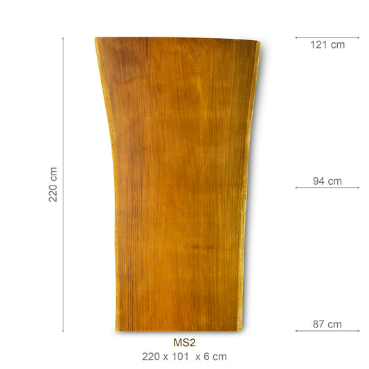 Tischplatte (Mahagoni, 220 cm)