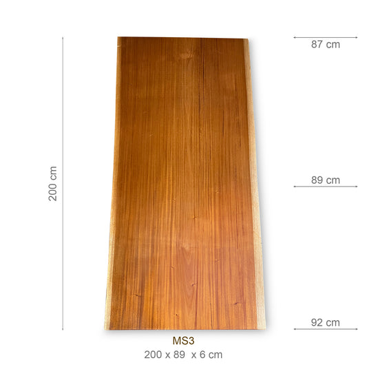 Tischplatte (Mahagoni, 200 cm)